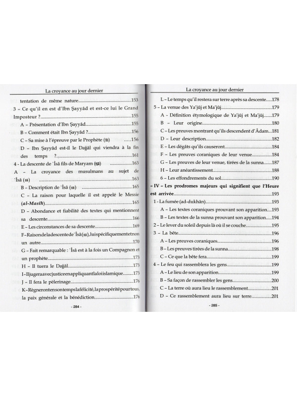 La Croyance au Jour Dernier