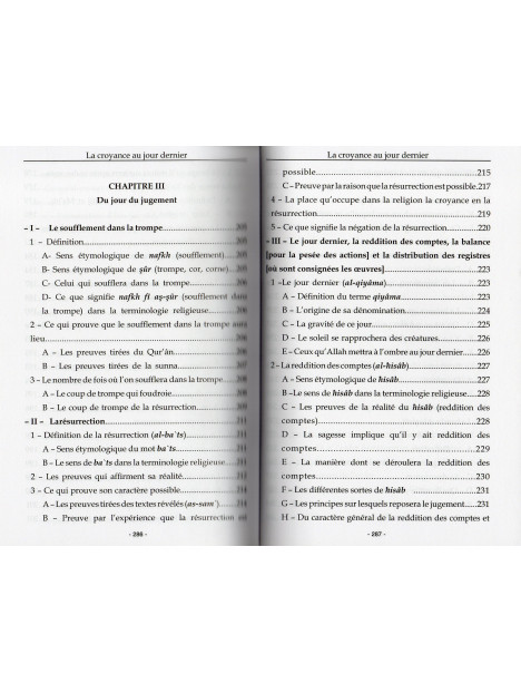 La Croyance au Jour Dernier