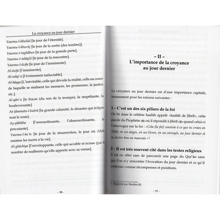 La Croyance au Jour Dernier