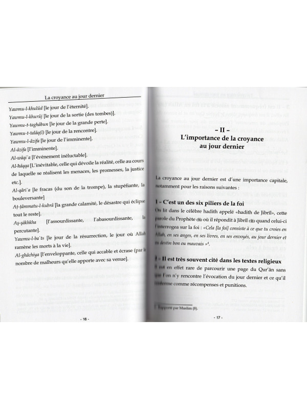 La Croyance au Jour Dernier