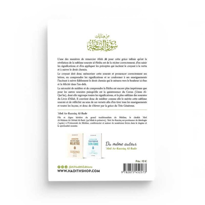 La Fatiha guide pour l'humanité - Editions Al Hadith