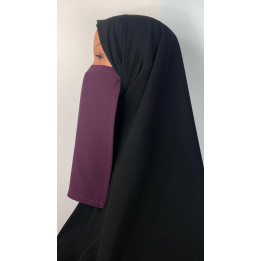 Half niqab Prune - Microfibre