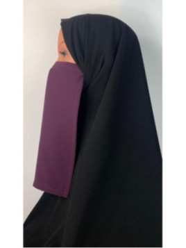 Half niqab Prune - Microfibre