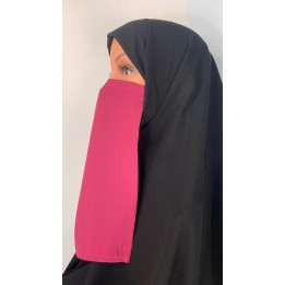 Half niqab Framboise - Microfibre