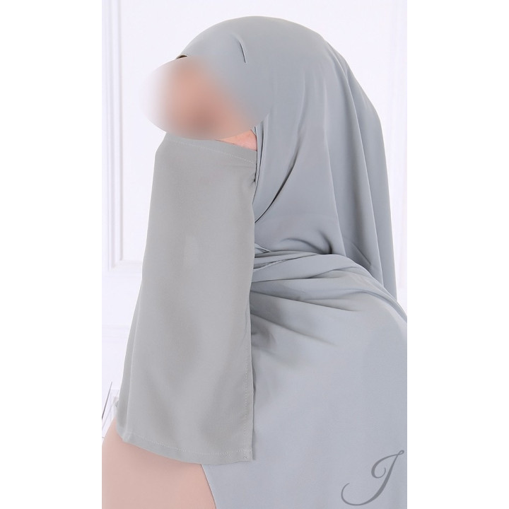 Half niqab Kaki clair - Microfibre