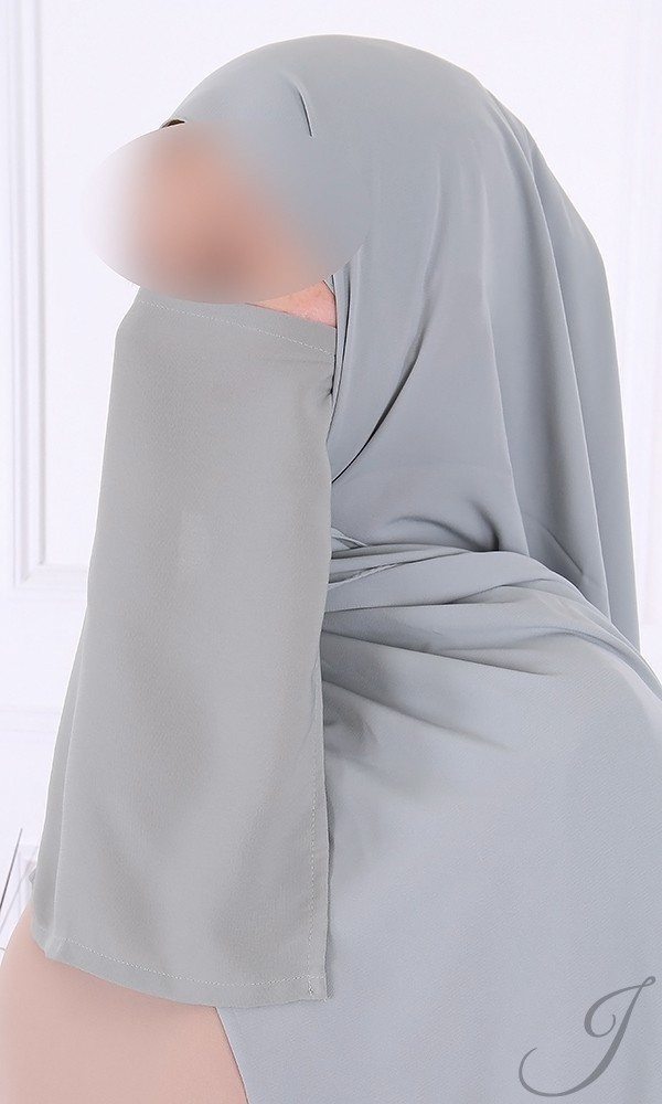 Half niqab Kaki clair - Microfibre