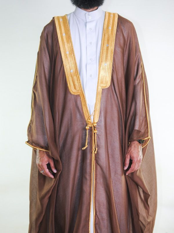 Bisht saoudien marron