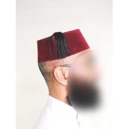 Tarbouche marocain grenat