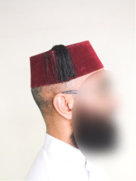 Tarbouche marocain grenat