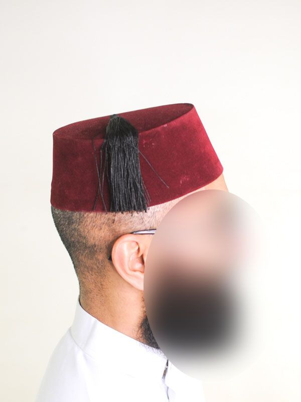 Tarbouche marocain grenat