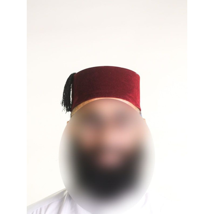 Tarbouche marocain grenat