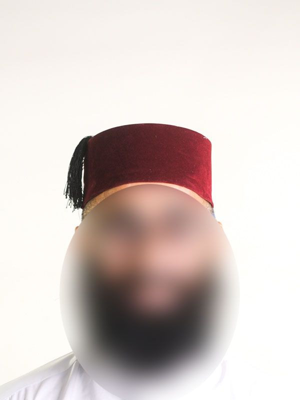 Tarbouche marocain grenat