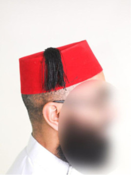 Tarbouche marocain rouge