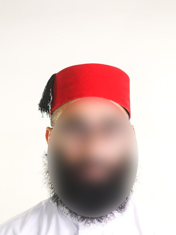 Tarbouche marocain rouge