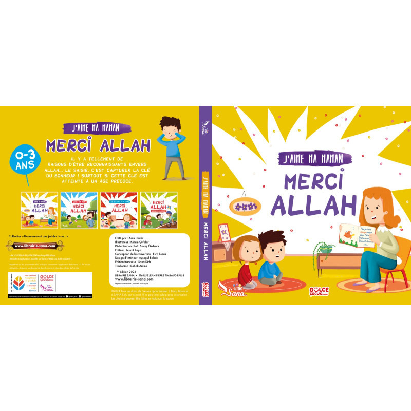 Pack Collection "Merci Allah" : Livres D'éveil Spirituel Pour Enfants (0-5 Ans)