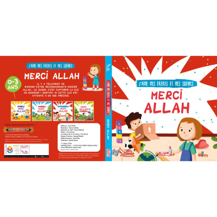Pack Collection "Merci Allah" : Livres D'éveil Spirituel Pour Enfants (0-5 Ans)