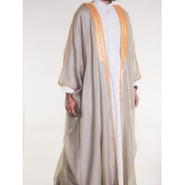 Bisht saoudien taupe clair