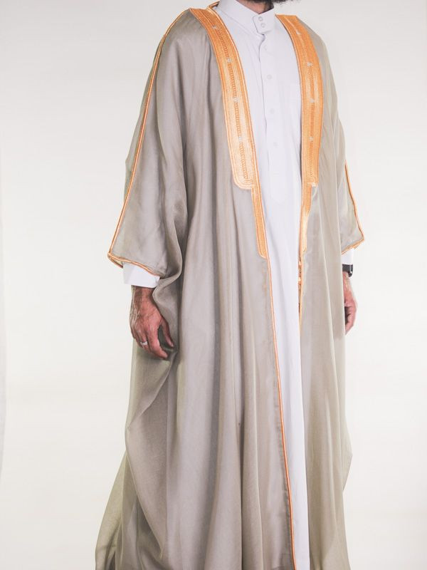Bisht saoudien taupe clair