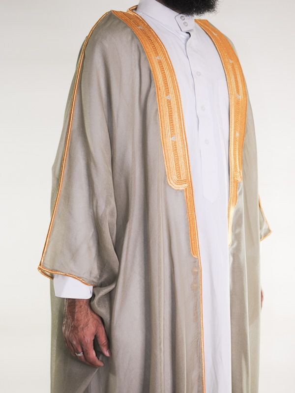 Bisht saoudien taupe clair