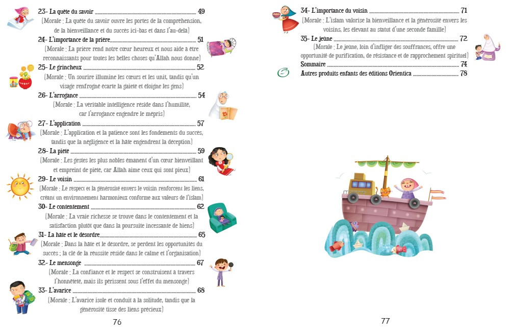 Histoires avant de dormir inspirées du Coran et de la Sunna - Orientica
