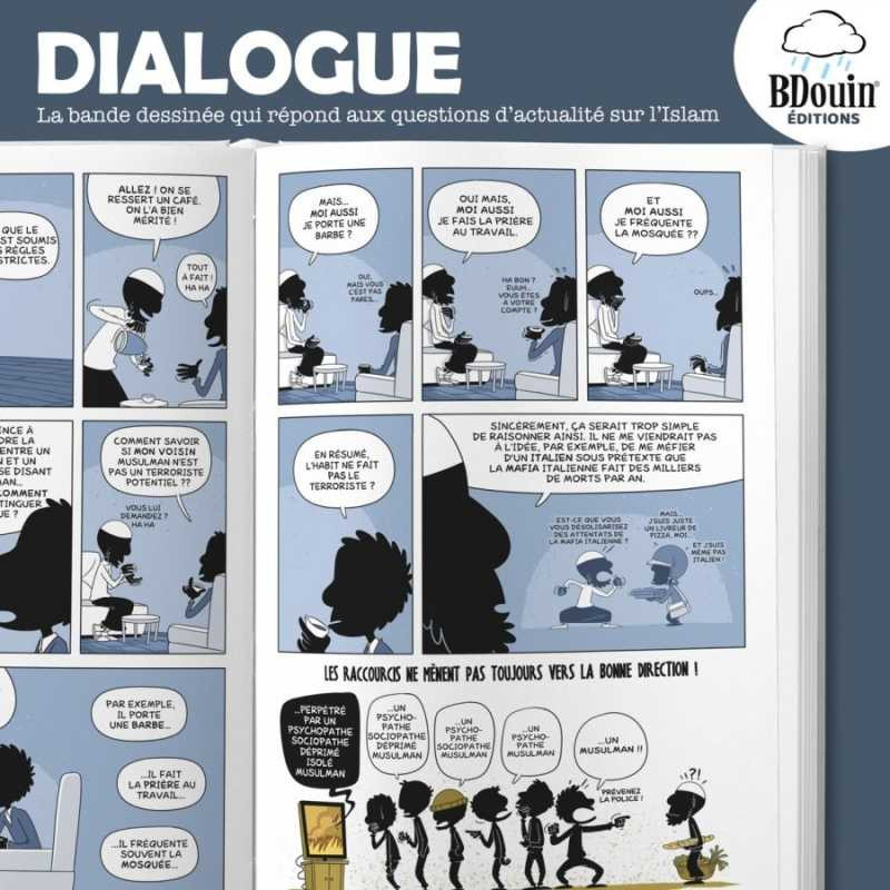 Dialogue , la bande dessinée qui répond a toutes vos craintes sur l'Islam - Bdouin