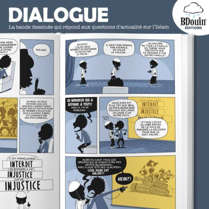 Dialogue , la bande dessinée qui répond a toutes vos craintes sur l'Islam - Bdouin