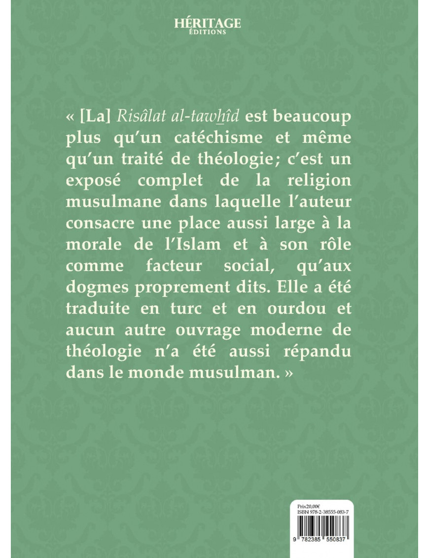 Risâlat al-tawhîd : exposé de la religion musulmane - Muhammad 'Abduh - Héritage