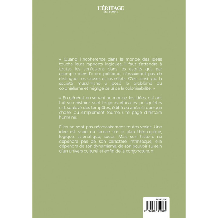 Le problème des idées - Malek Bennabi - Héritage