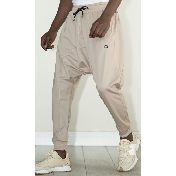 Sarouel Jogging Léger Beige - Qabail