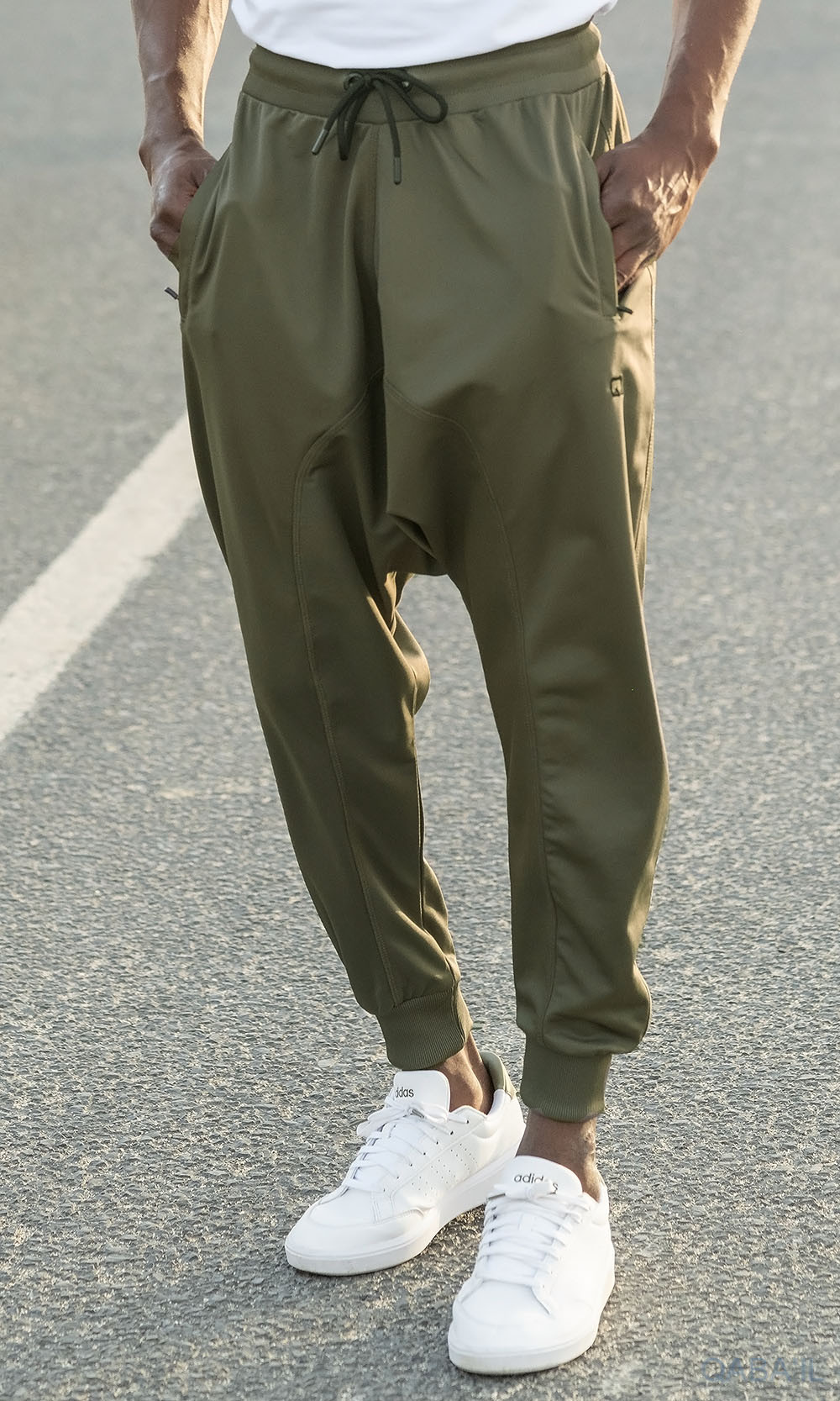 Sarouel Jogging Léger - Kaki - Qaba'il