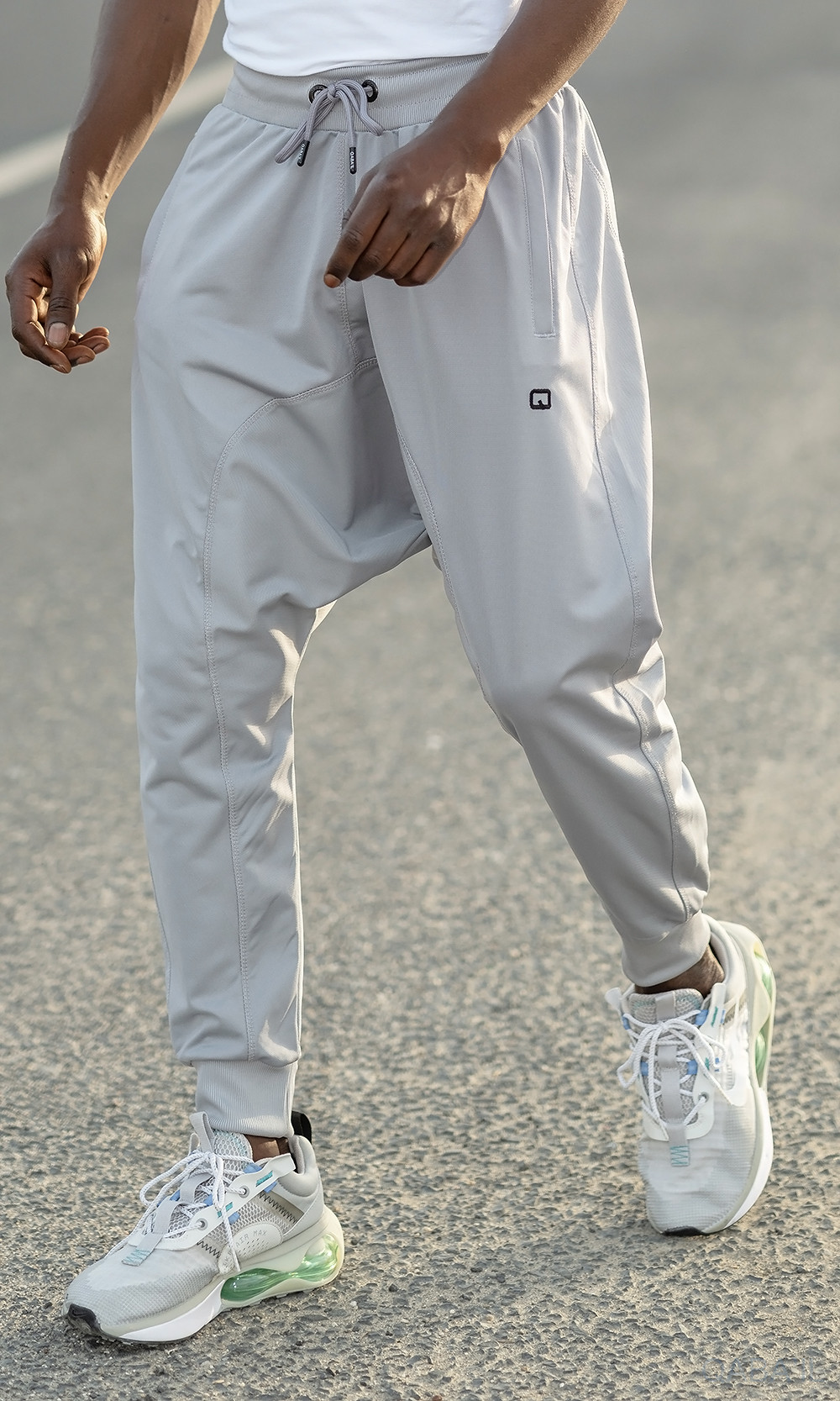 Sarouel Jogging Léger - Gris clair - Qaba'il