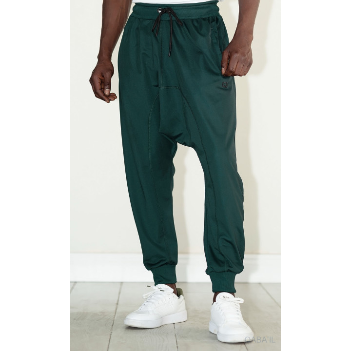 Sarouel Jogging Léger vert bouteille - Qabail