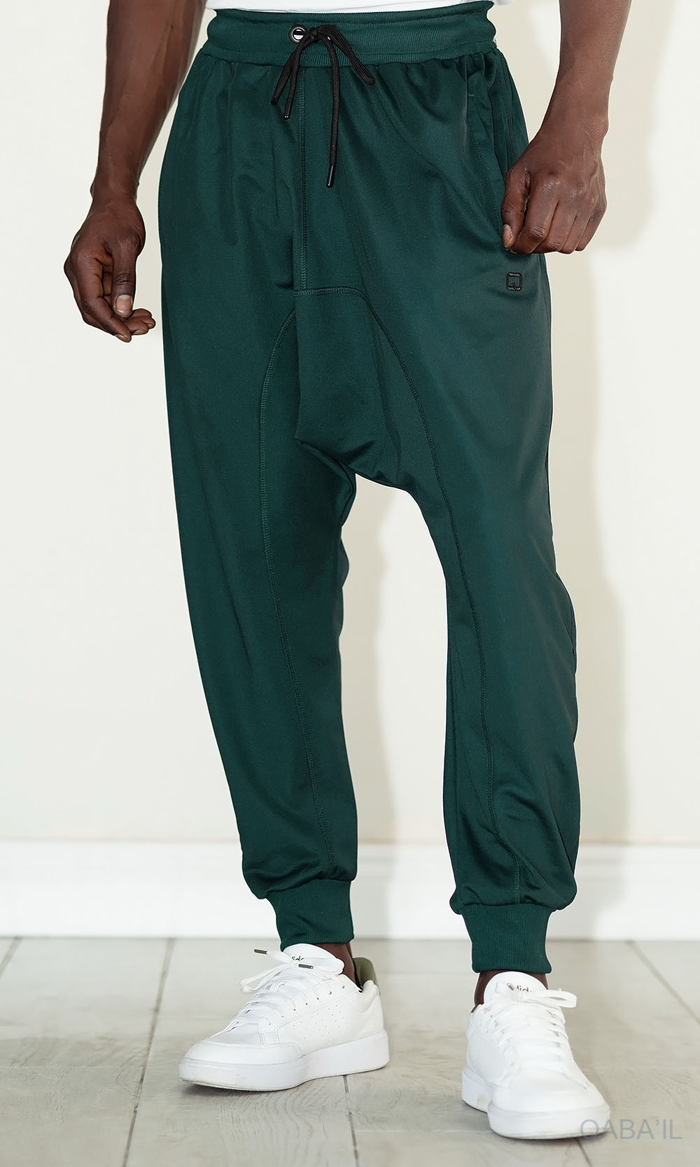 Sarouel Jogging Léger vert bouteille - Qabail