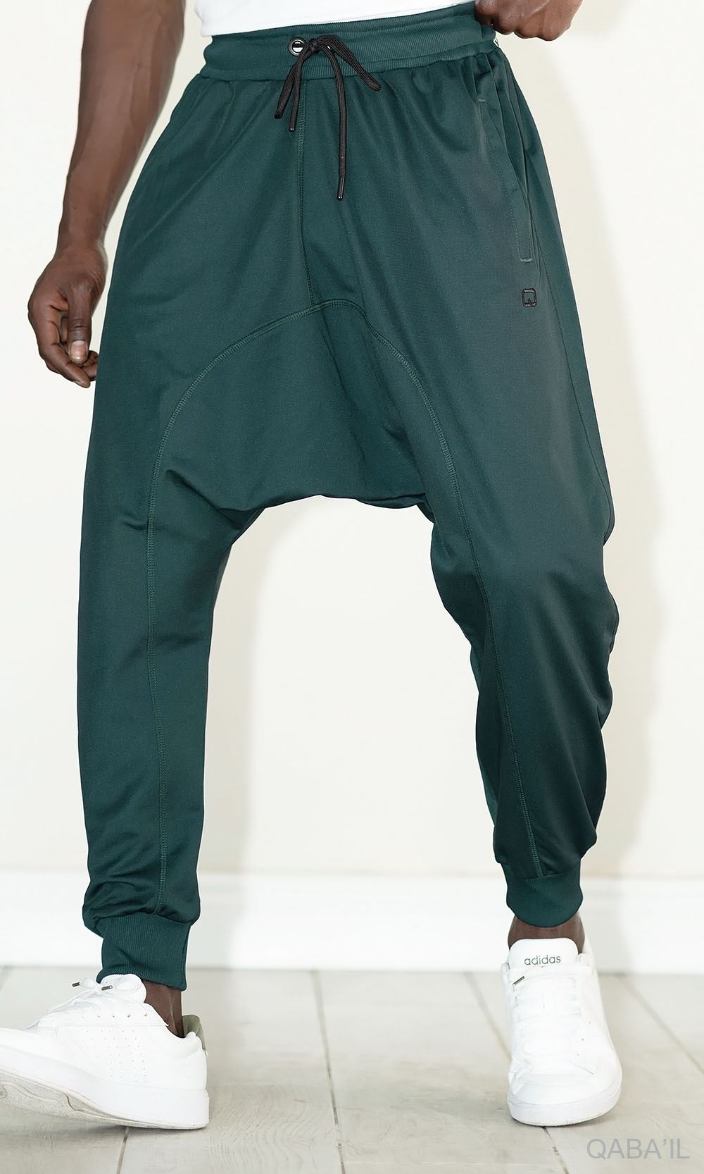 Sarouel Jogging Léger vert bouteille - Qabail