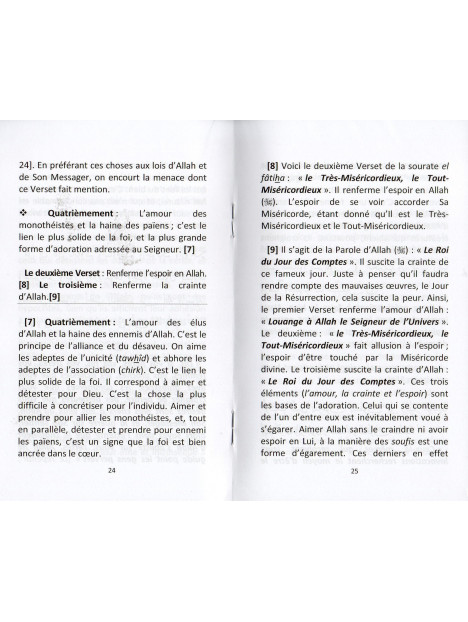 QUELQUES LECONS DE LA SOURATE EL FATIHA