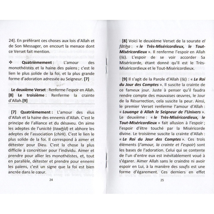 QUELQUES LECONS DE LA SOURATE EL FATIHA