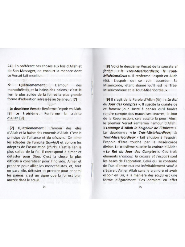 QUELQUES LECONS DE LA SOURATE EL FATIHA