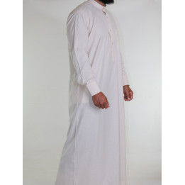 Qamis saoudien en lin - crème