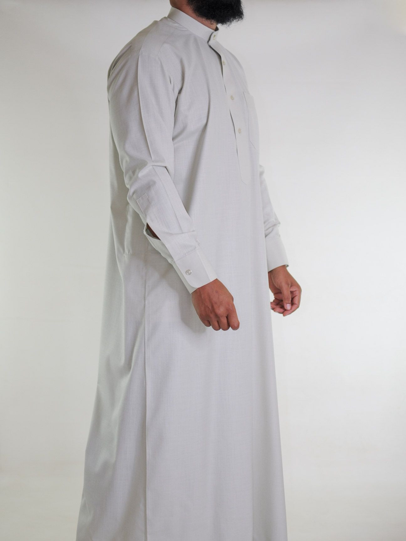 Qamis saoudien en lin - vert d'eau clair