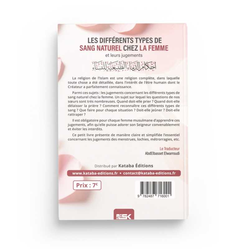 Les différents types de sang naturel chez la femme et leurs jugements - Éditions Kataba