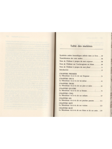 LA PERSONNALITE DU MUSULMAN