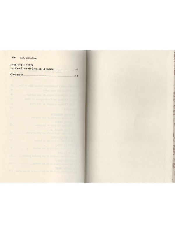 LA PERSONNALITE DU MUSULMAN