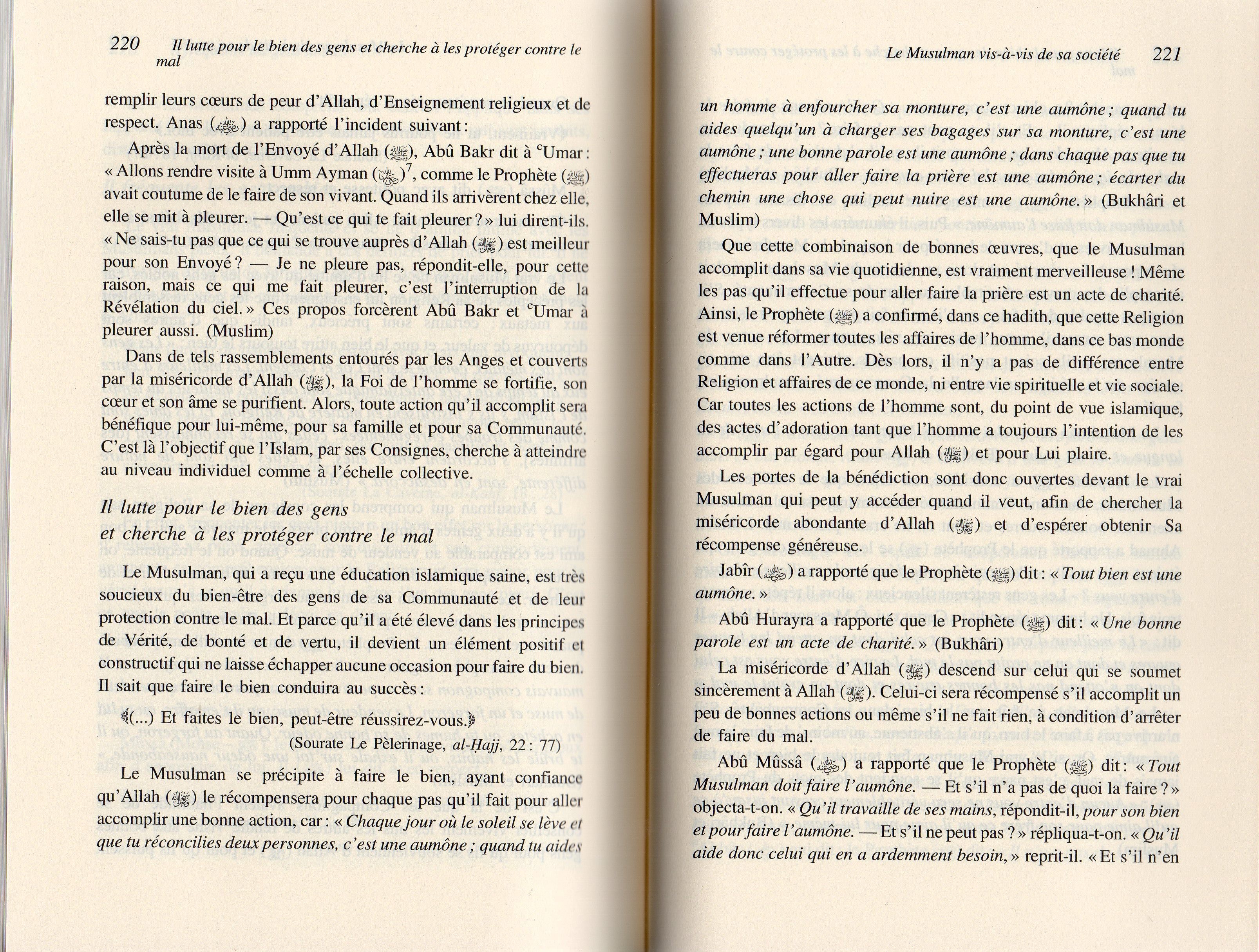 LA PERSONNALITE DU MUSULMAN