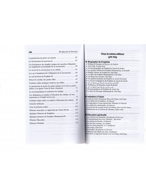 L'ACCUEIL DU NOUVEAU-NE 1000 PRENOMS ARABES ET DES CONSEILS MEDICINAUX