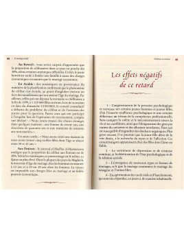 Le mariage tardif, Problèmes & Solutions