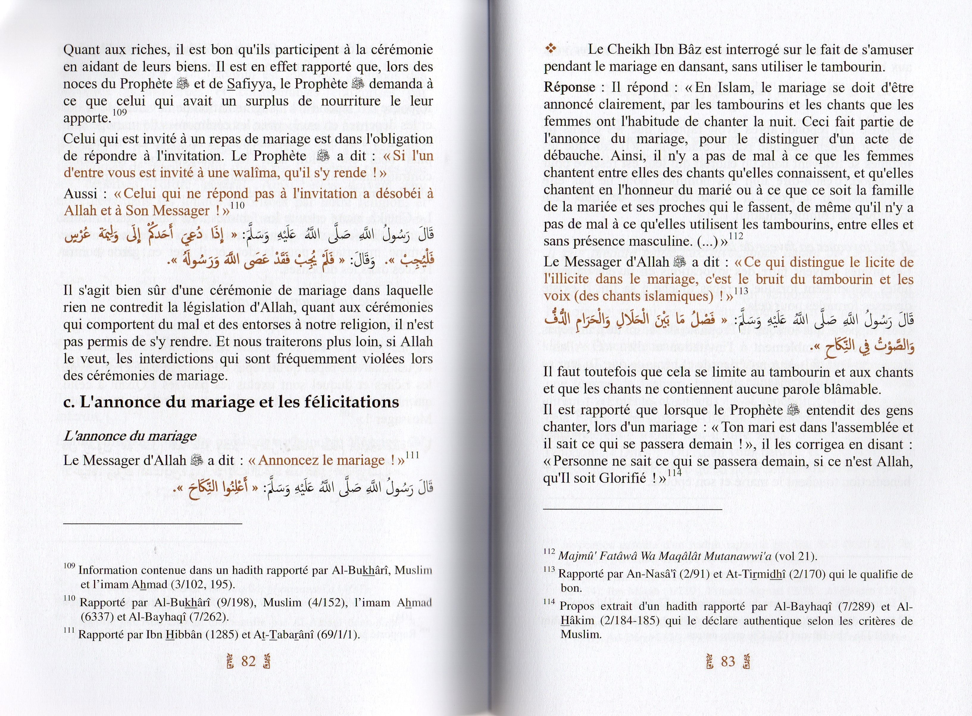 Le Mariage en Islam