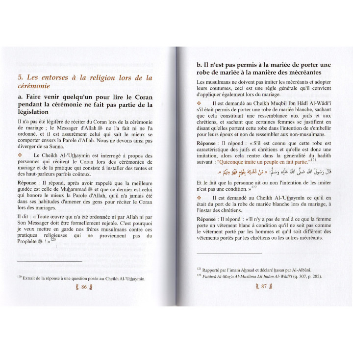 Le Mariage en Islam