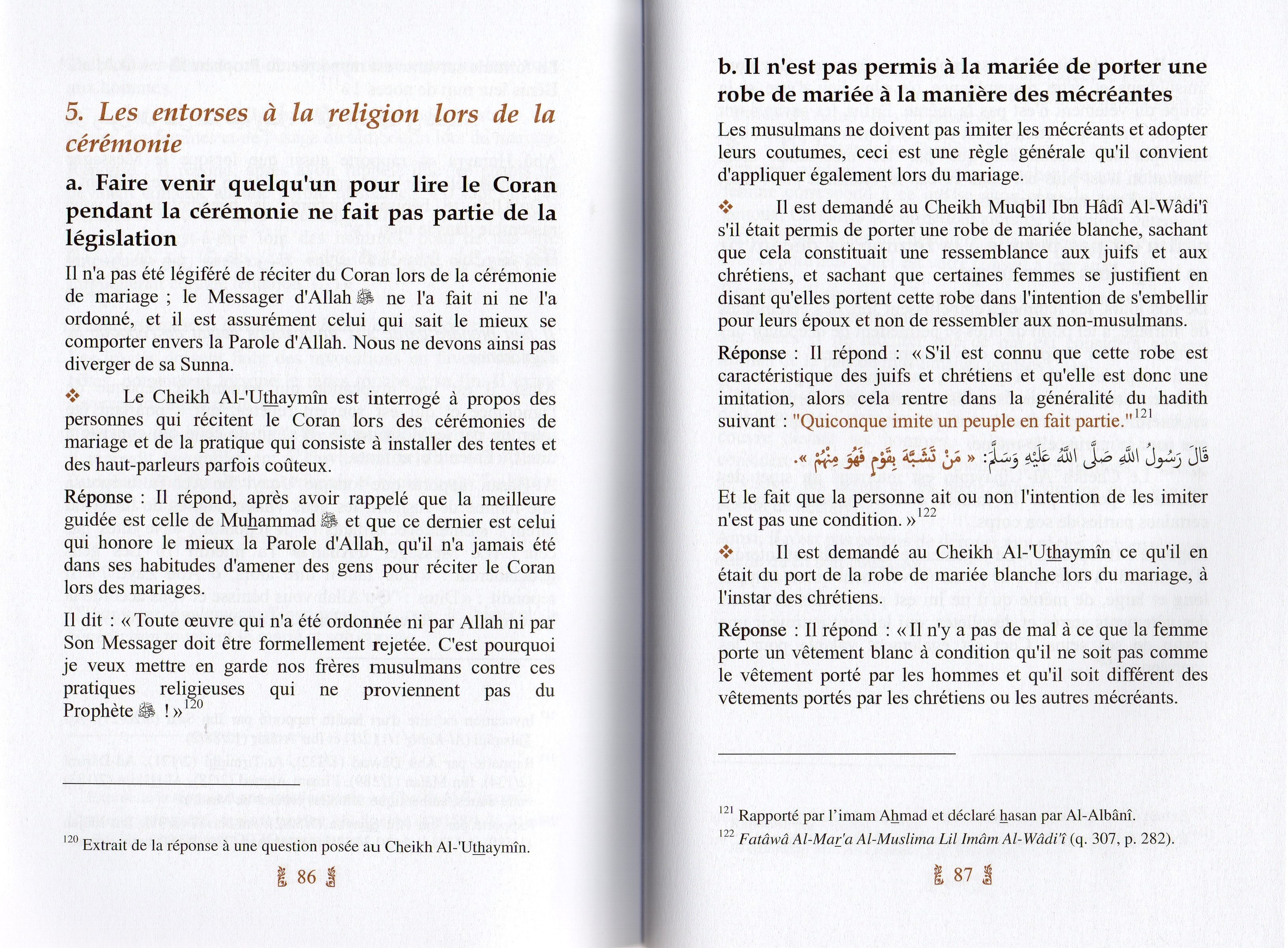 Le Mariage en Islam