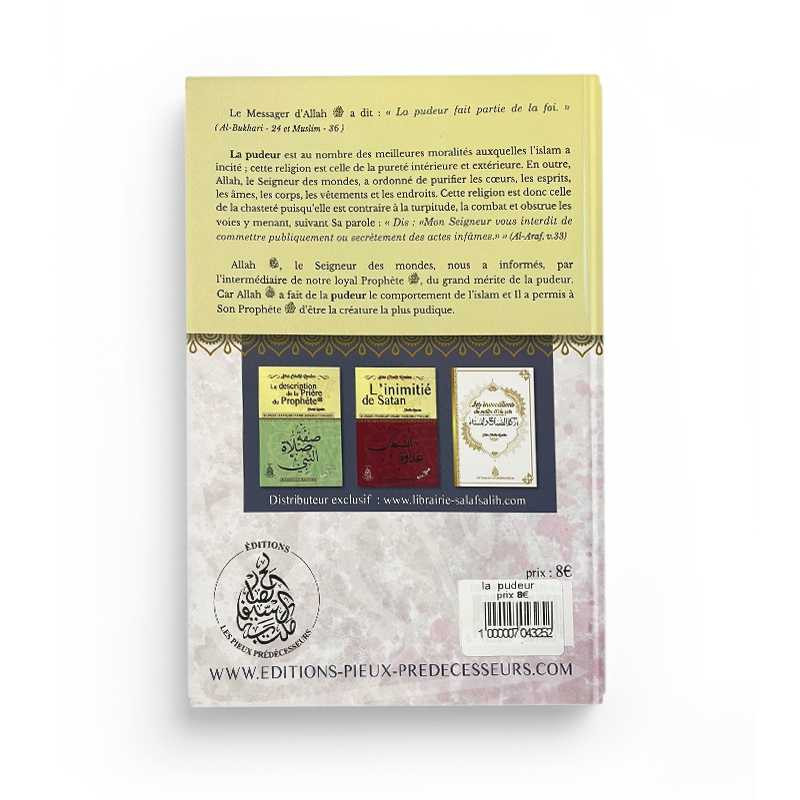 La pudeur – Cheikh Raslan - Editions Pieux prédécesseurs