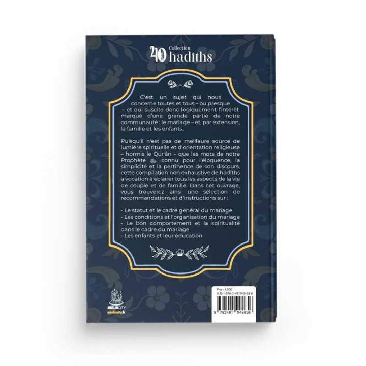 40 hadiths sur le mariage et les enfants - Editions MuslimCity